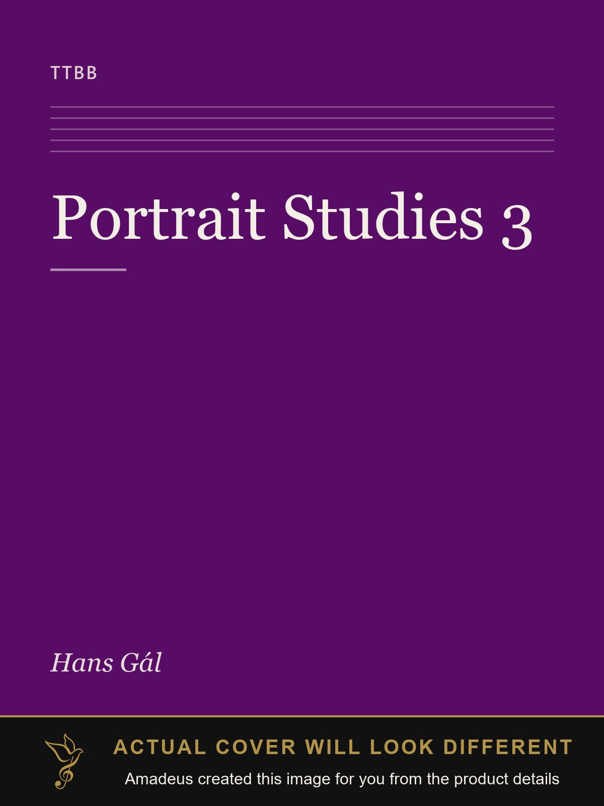 Portrait Studies 3 - Amadeus created this image from the product details; the actual cover will look different