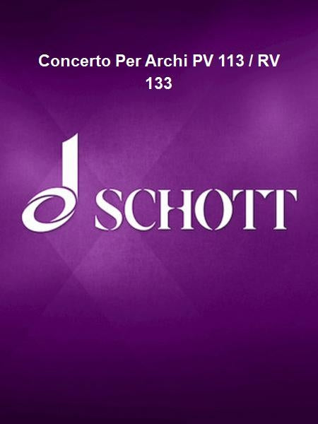 Product Cover for Concerto for Strings PV 113