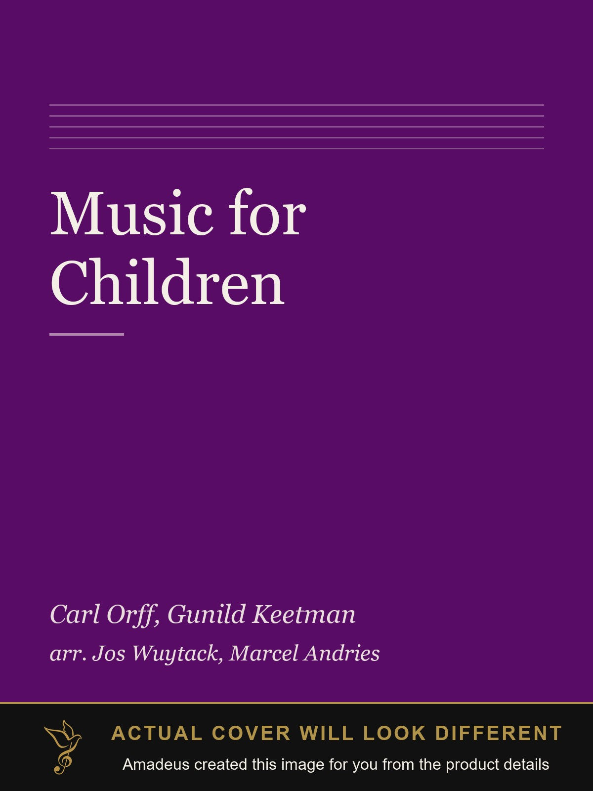 Music for Children - Amadeus created this image from the product details; the actual cover will look different