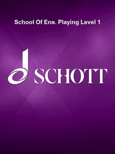 Product Cover for School Of Ens. Playing Level 1