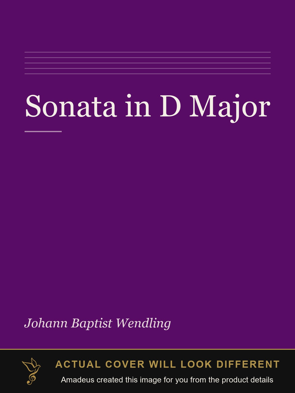 Sonata in D Major - Amadeus created this image from the product details; the actual cover will look different