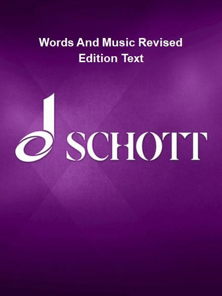 Product Cover for Words And Music Revised Edition Text