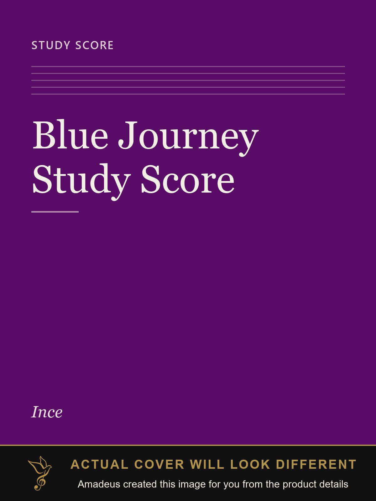 Blue Journey Study Score - Amadeus created this image from the product details; the actual cover will look different