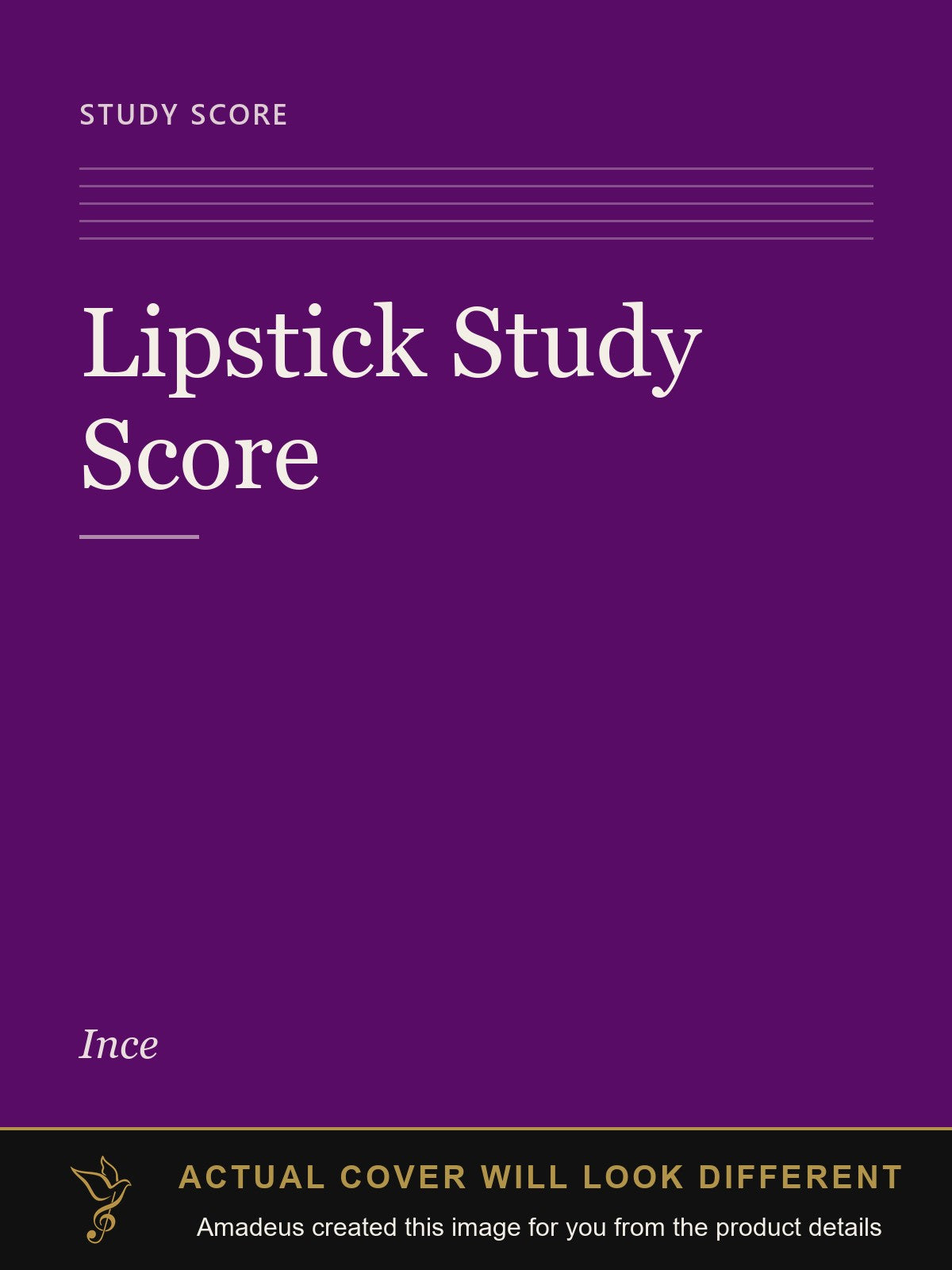 Lipstick Study Score - Amadeus created this image from the product details; the actual cover will look different