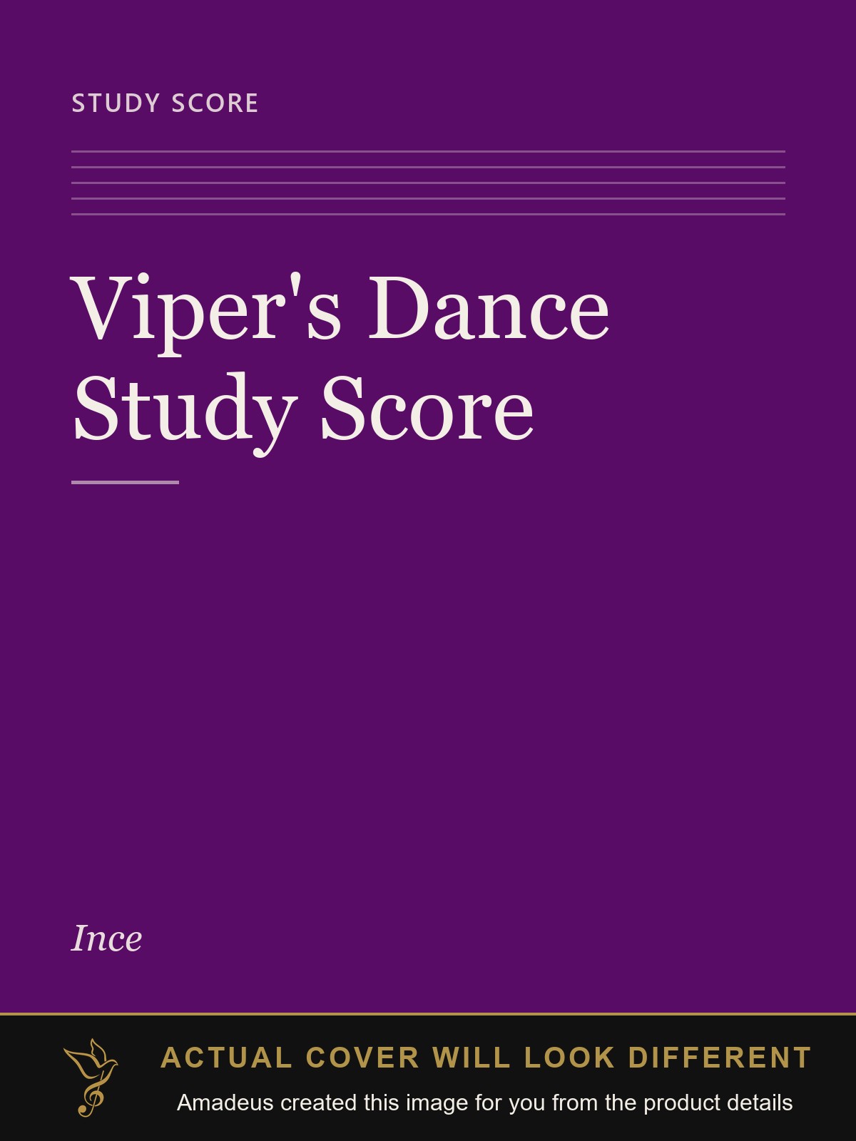 Viper's Dance Study Score - Amadeus created this image from the product details; the actual cover will look different