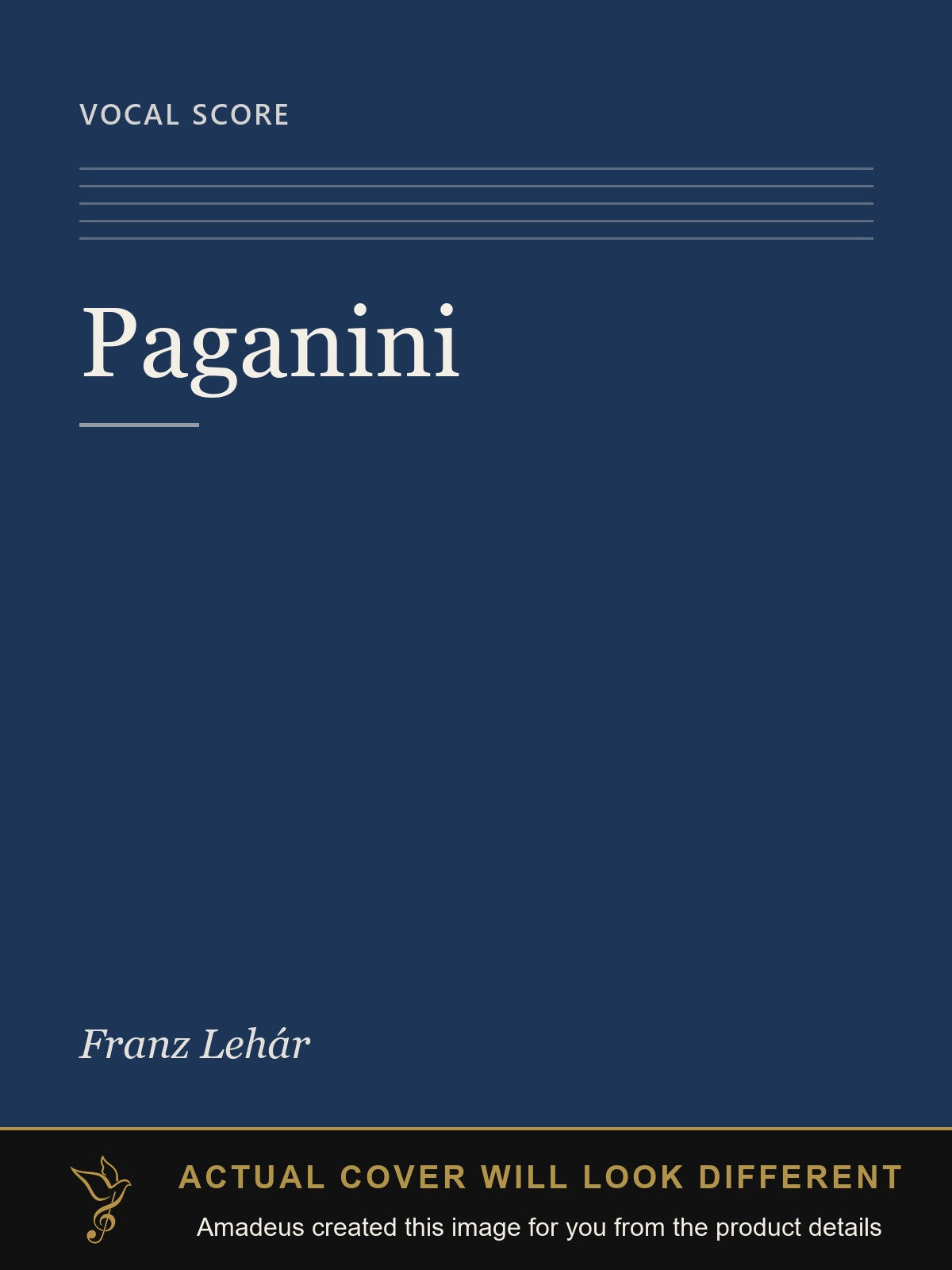 Paganini - Amadeus created this image from the product details; the actual cover will look different