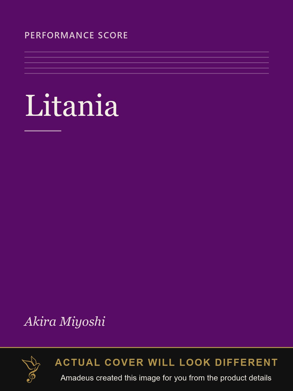 Litania - Amadeus created this image from the product details; the actual cover will look different