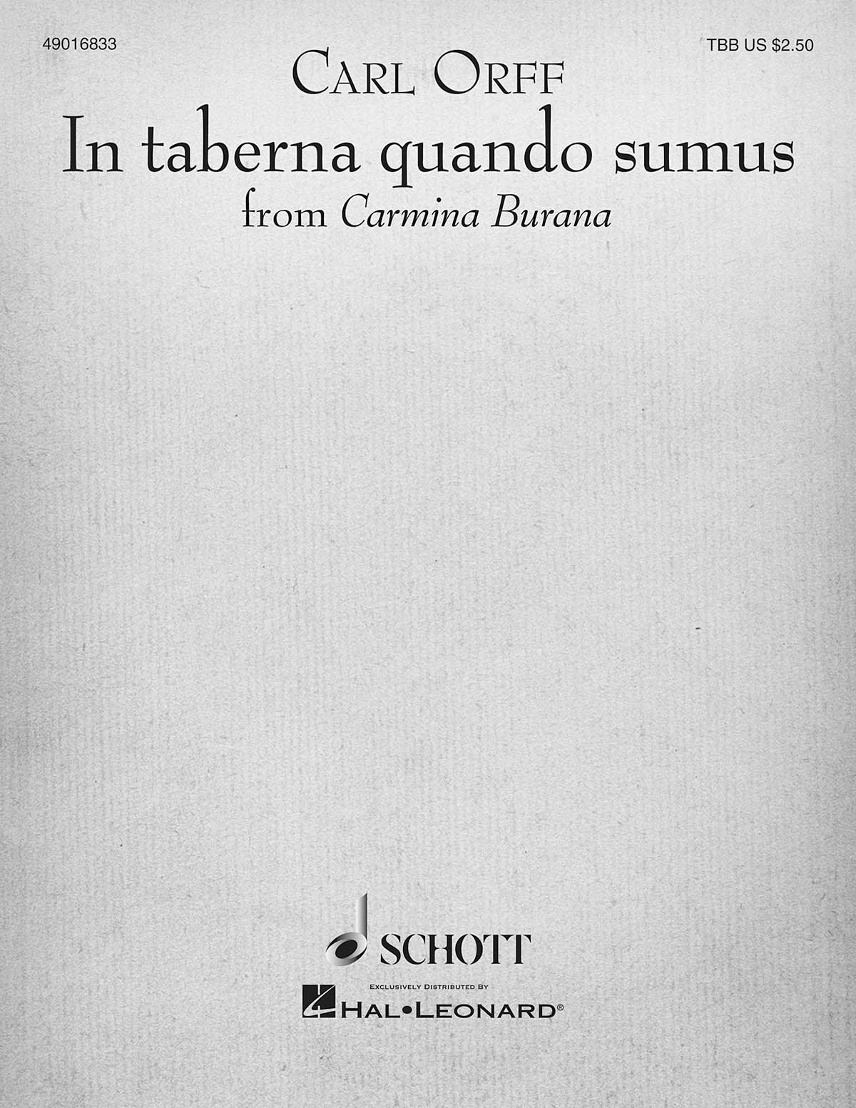 Product Cover for In Taberna Quando Sumus