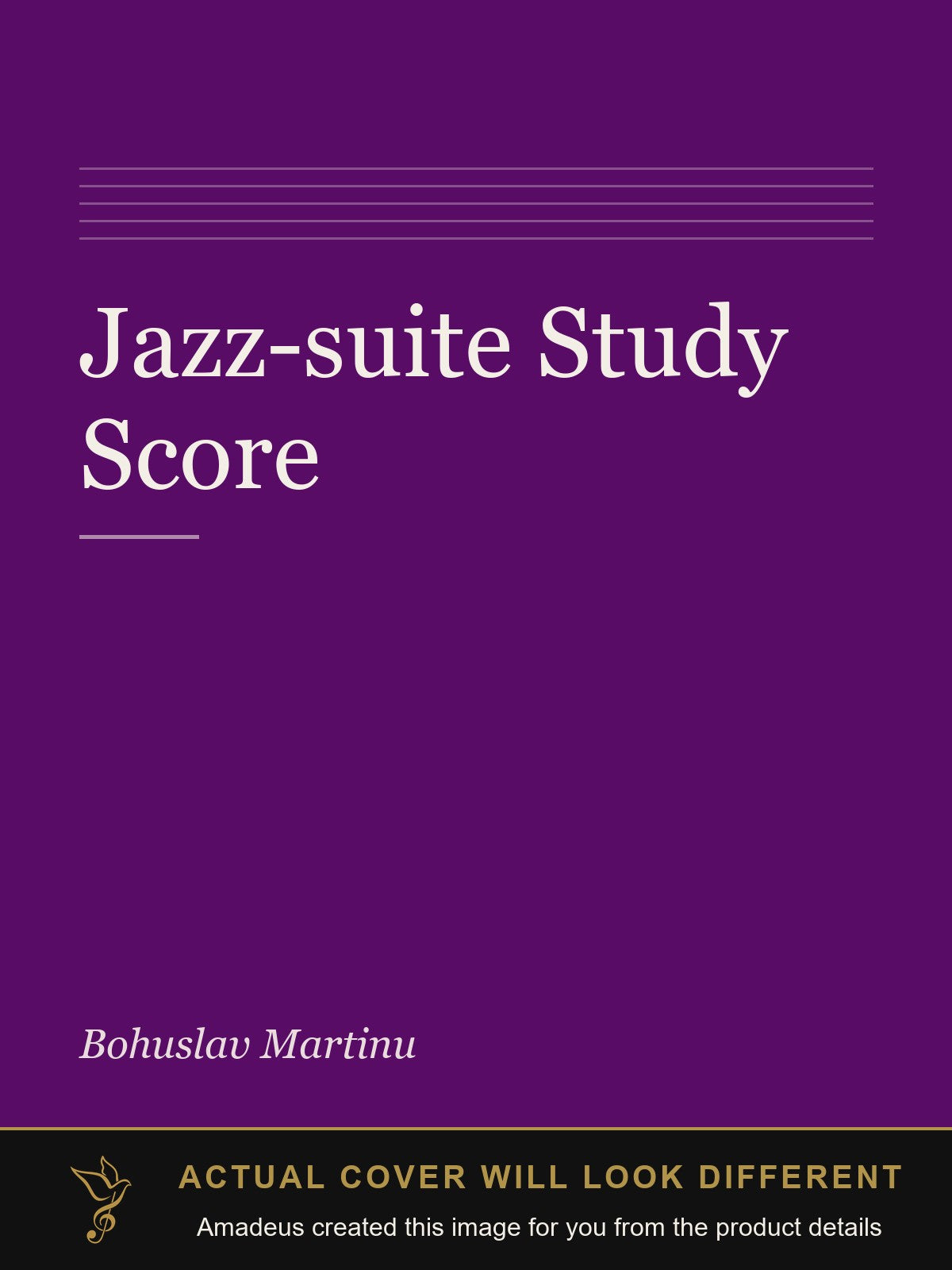 Jazz-suite Study Score - Amadeus created this image from the product details; the actual cover will look different