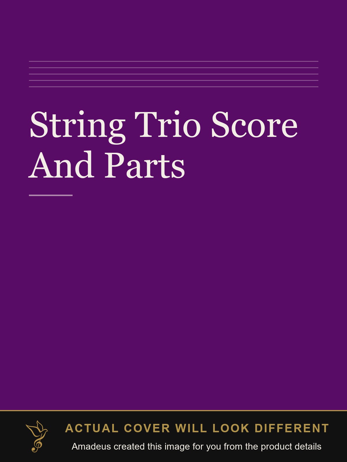 String Trio Score And Parts - Amadeus created this image from the product details; the actual cover will look different