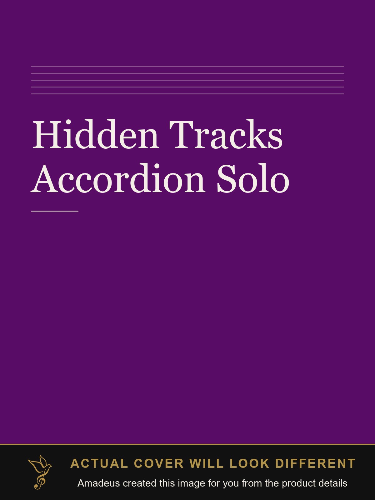 Hidden Tracks Accordion Solo - Amadeus created this image from the product details; the actual cover will look different
