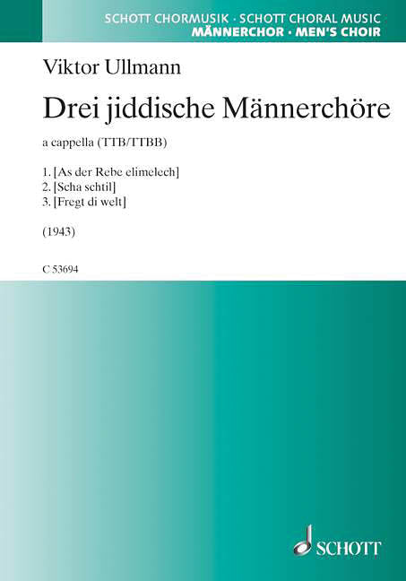 Product Cover for Drei Jiddische Männerchöre