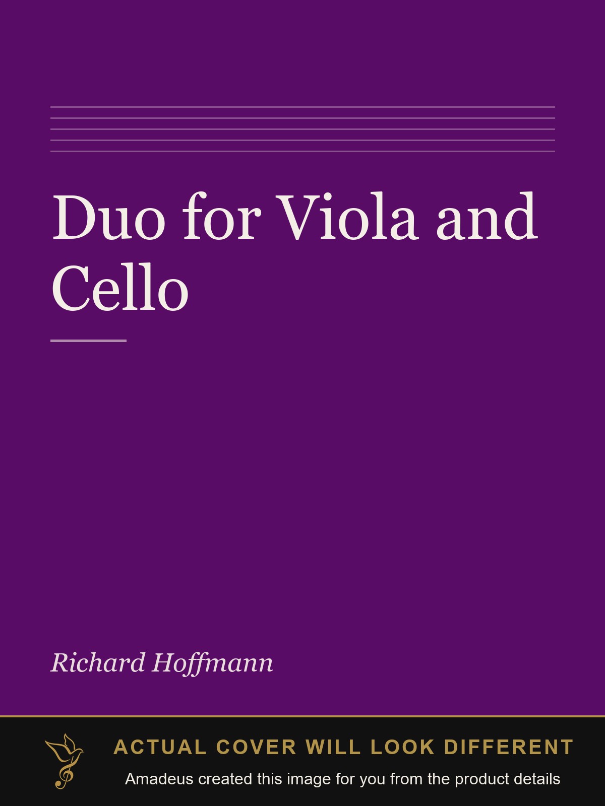 Duo for Viola and Cello - Amadeus created this image from the product details; the actual cover will look different