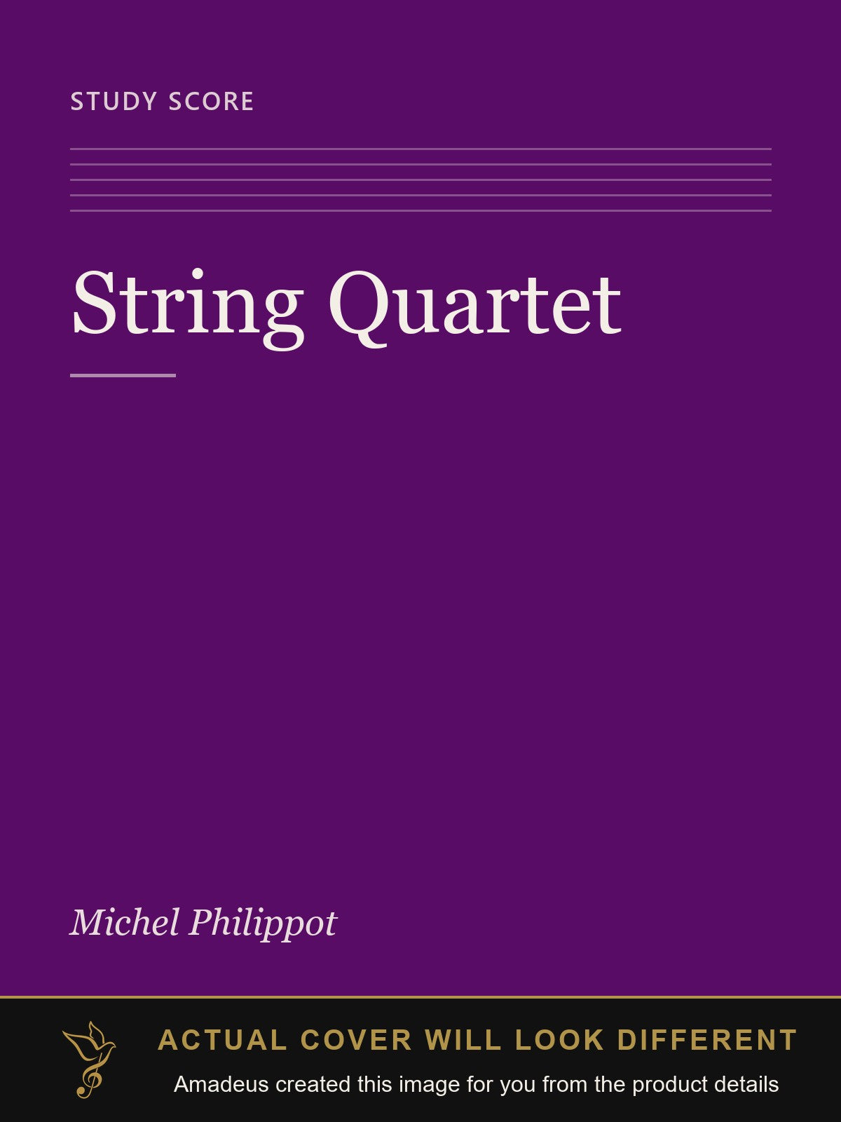 String Quartet - Amadeus created this image from the product details; the actual cover will look different