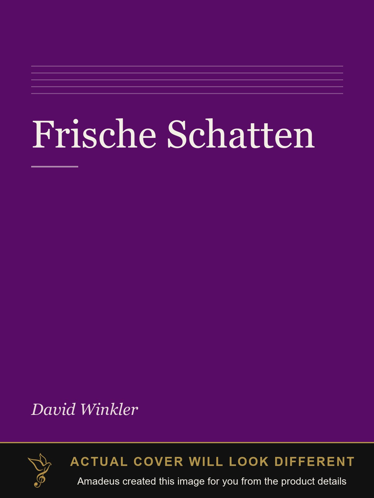 Frische Schatten - Amadeus created this image from the product details; the actual cover will look different