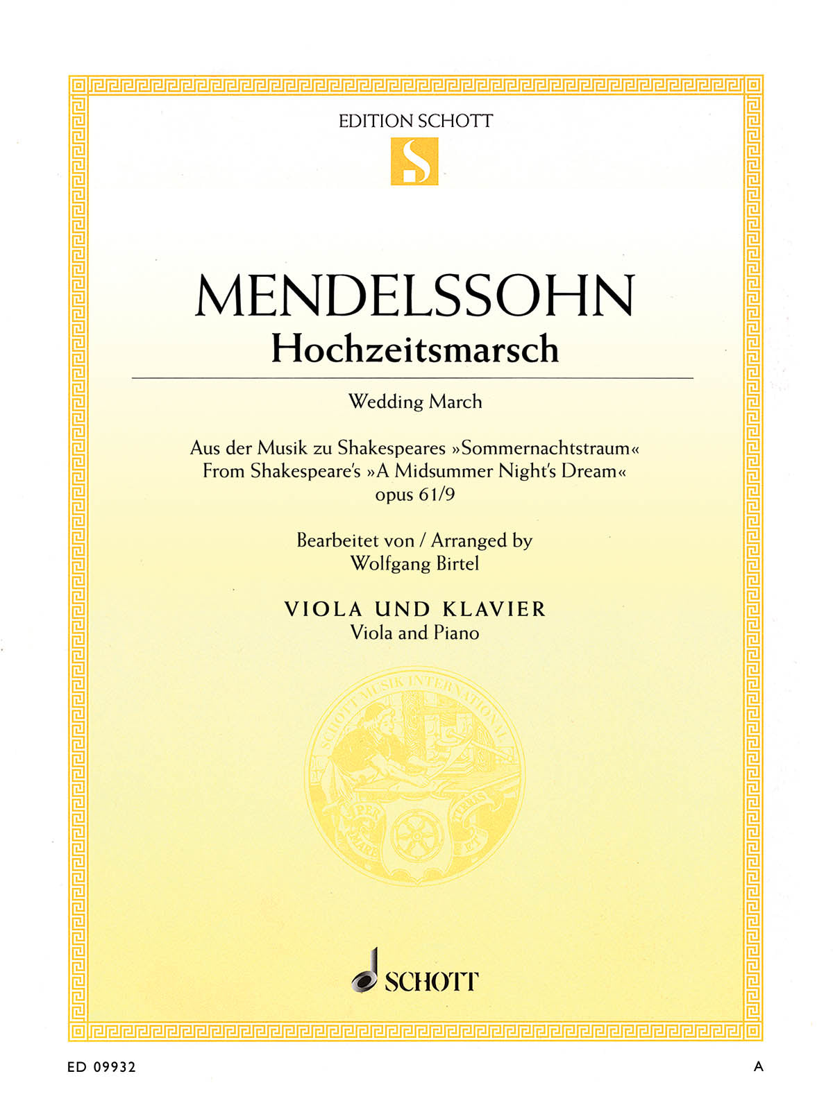 Product Cover for Wedding March – Op. 61, No. 9 from A Midsummer Night's Dream