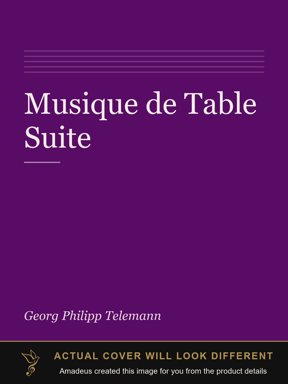 Musique de Table Suite - Amadeus created this image from the product details; the actual cover will look different