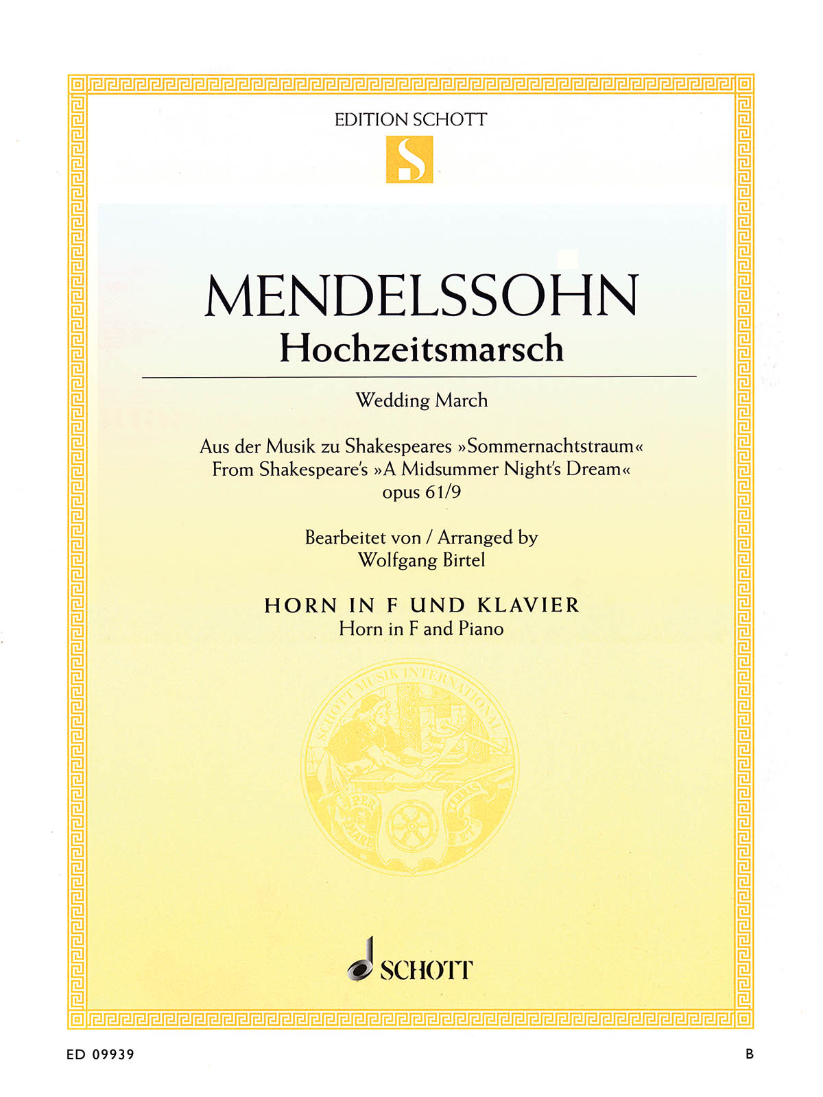 Product Cover for Wedding March Op. 61, No. 9 from “A Midsummer Night's Dream”