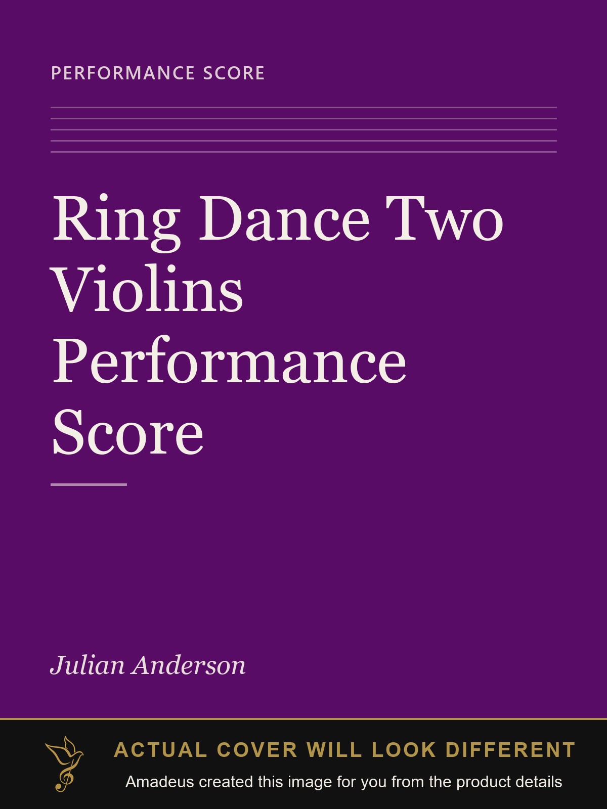 Ring Dance Two Violins Performance Score - Amadeus created this image from the product details; the actual cover will look different