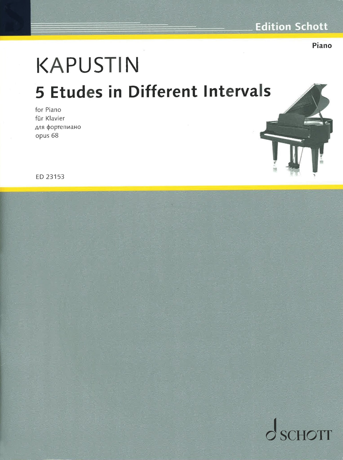 Product Cover for 5 Etudes in Different Intervals, Op. 68