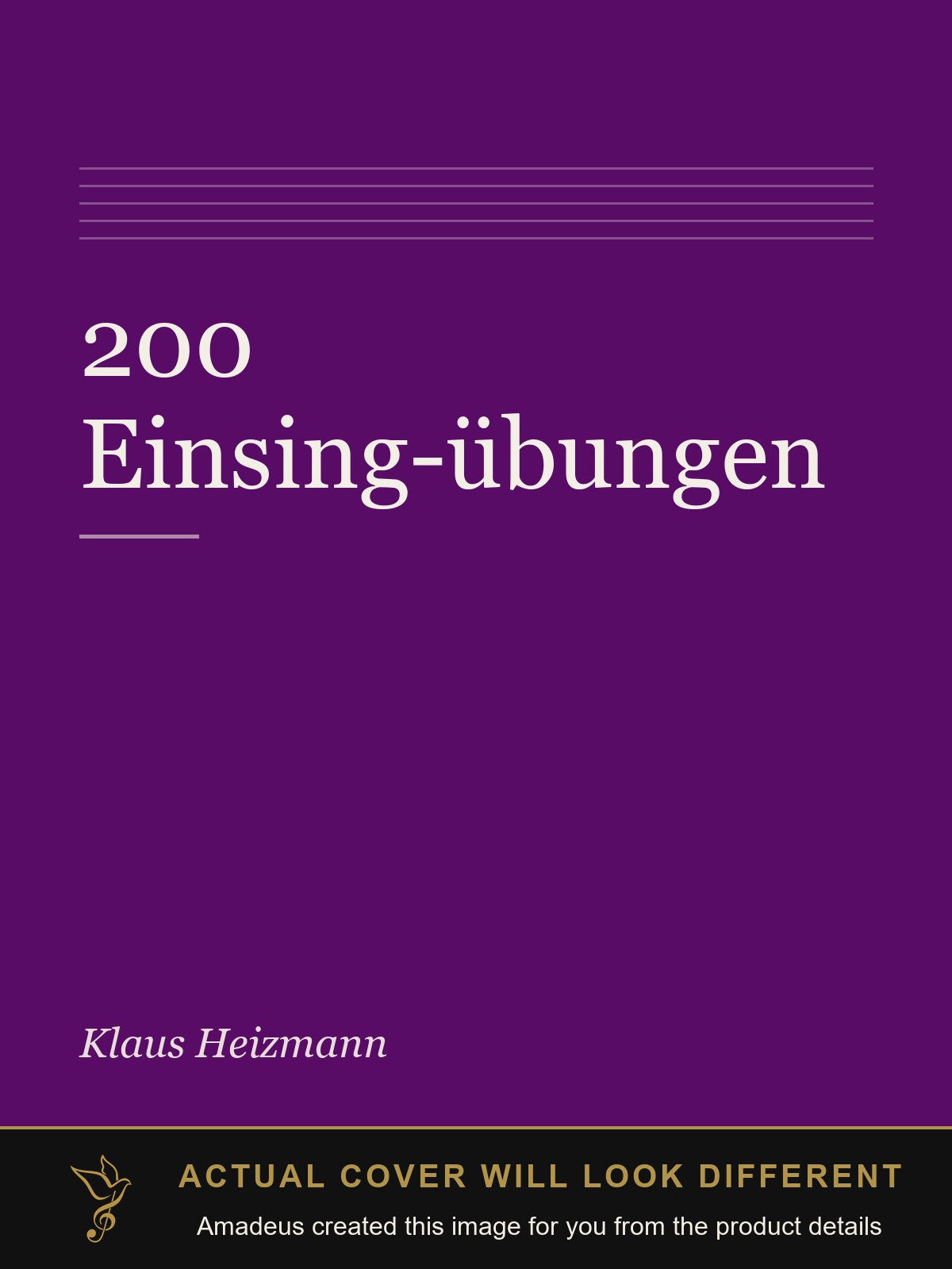 200 Einsing-übungen - Amadeus created this image from the product details; the actual cover will look different