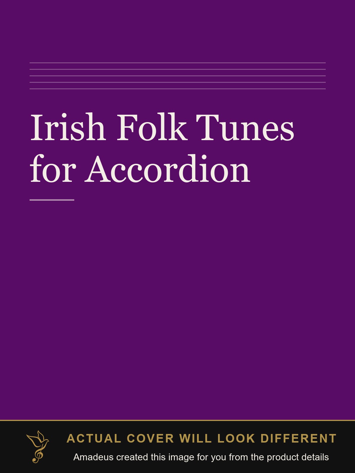 Irish Folk Tunes for Accordion - Amadeus created this image from the product details; the actual cover will look different