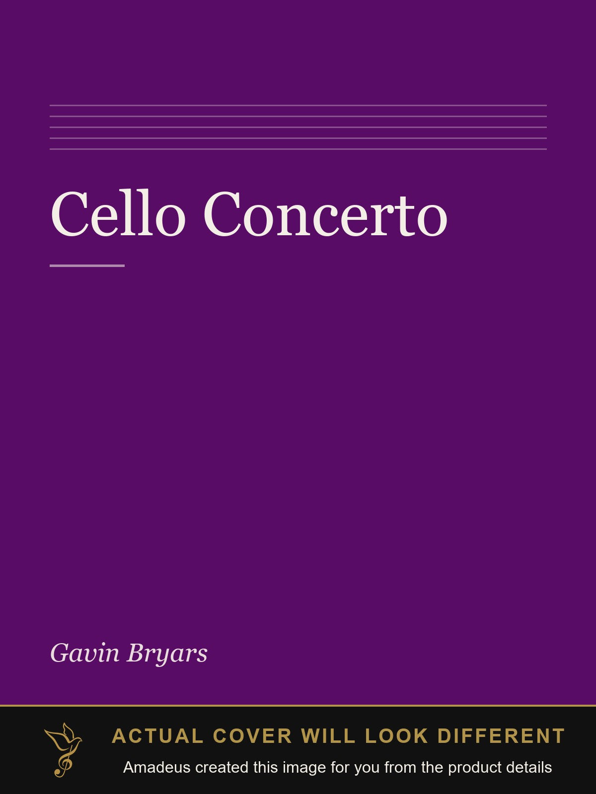 Cello Concerto - Amadeus created this image from the product details; the actual cover will look different