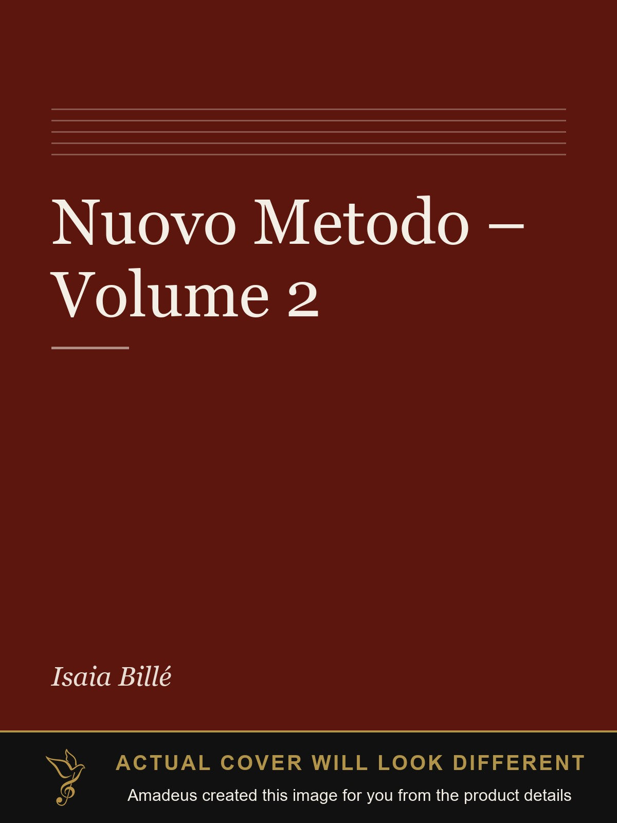Nuovo Metodo – Volume 2 - Amadeus created this image from the product details; the actual cover will look different