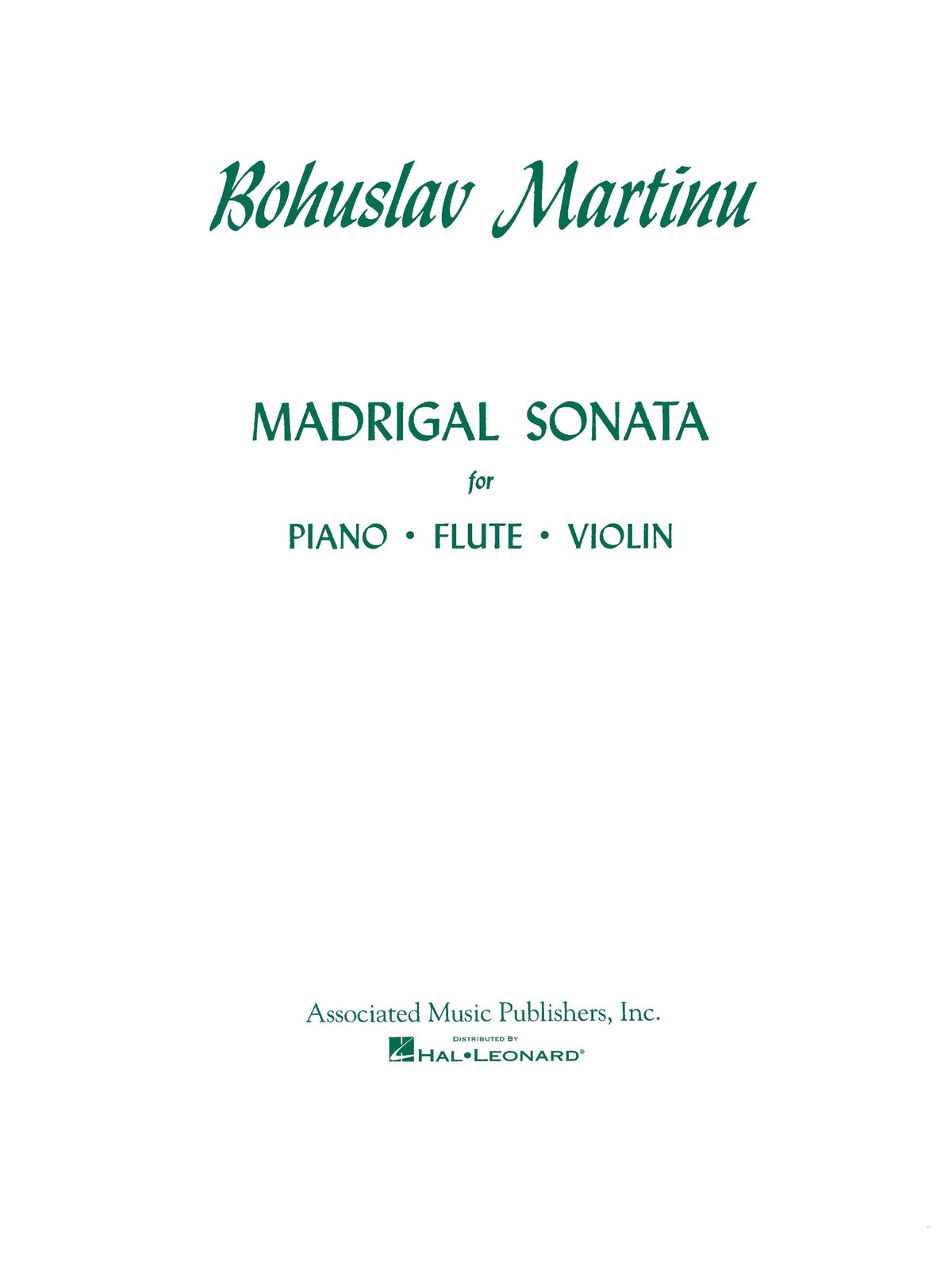 Product Cover for Madrigal Sonata
