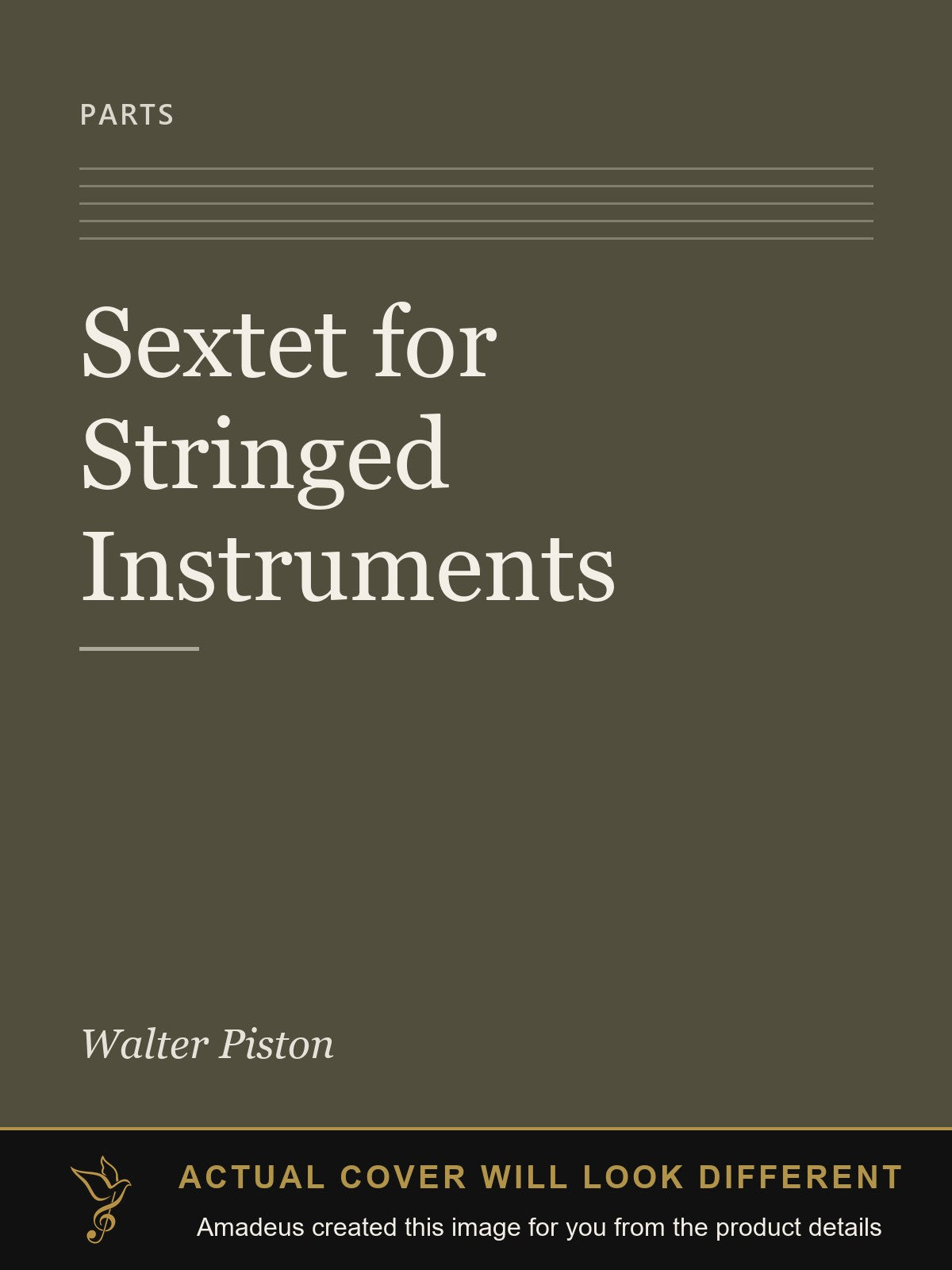 Sextet for Stringed Instruments - Amadeus created this image from the product details; the actual cover will look different