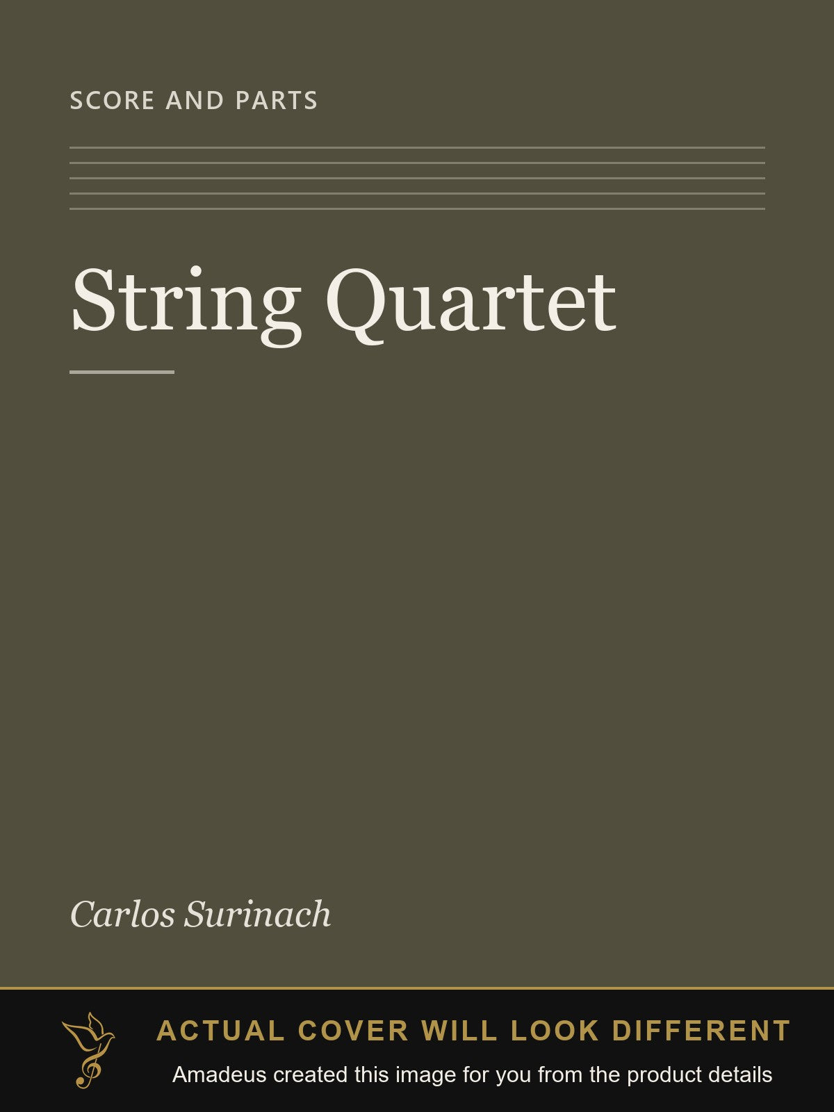 String Quartet - Amadeus created this image from the product details; the actual cover will look different