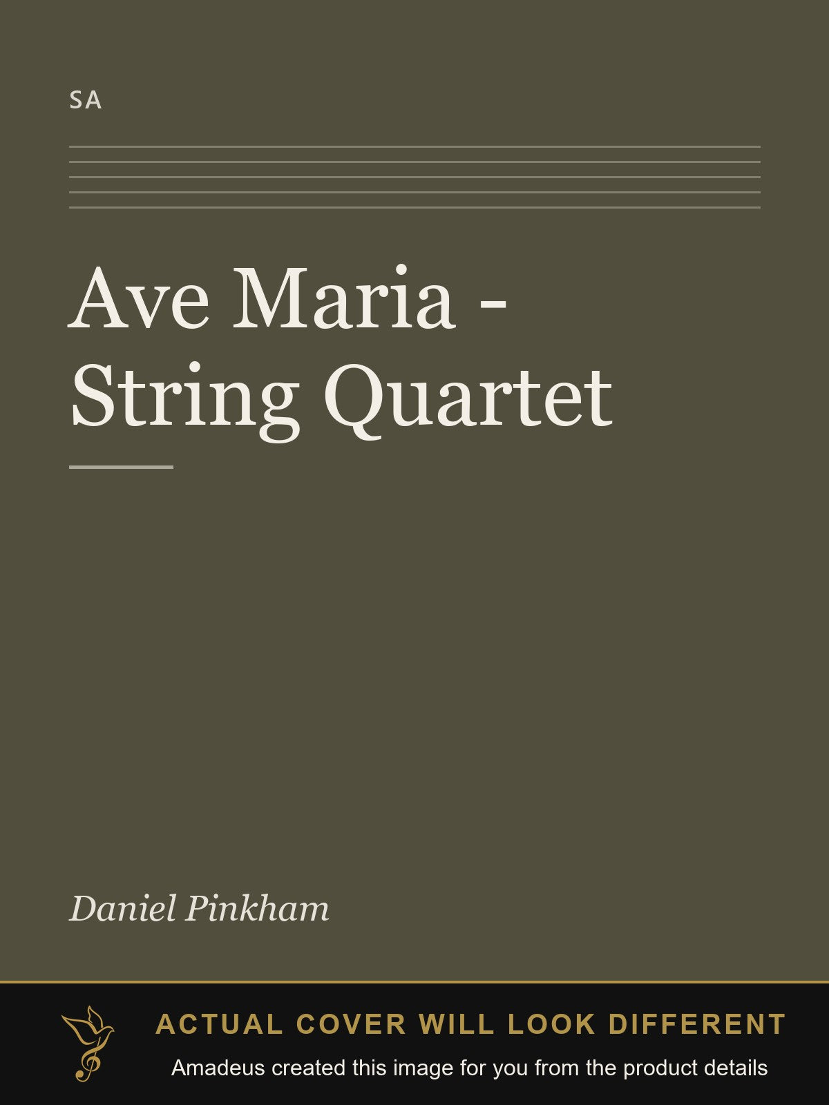 Ave Maria - String Quartet - Amadeus created this image from the product details; the actual cover will look different