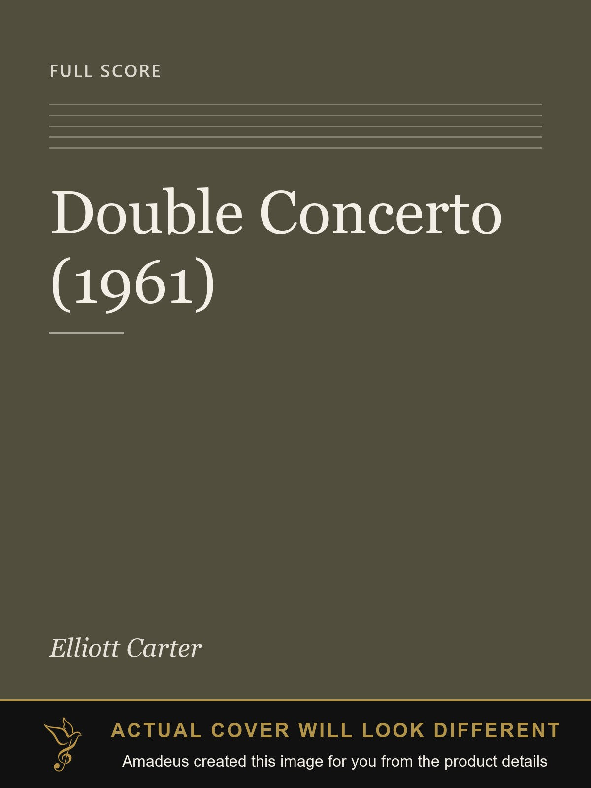 Double Concerto (1961) - Amadeus created this image from the product details; the actual cover will look different