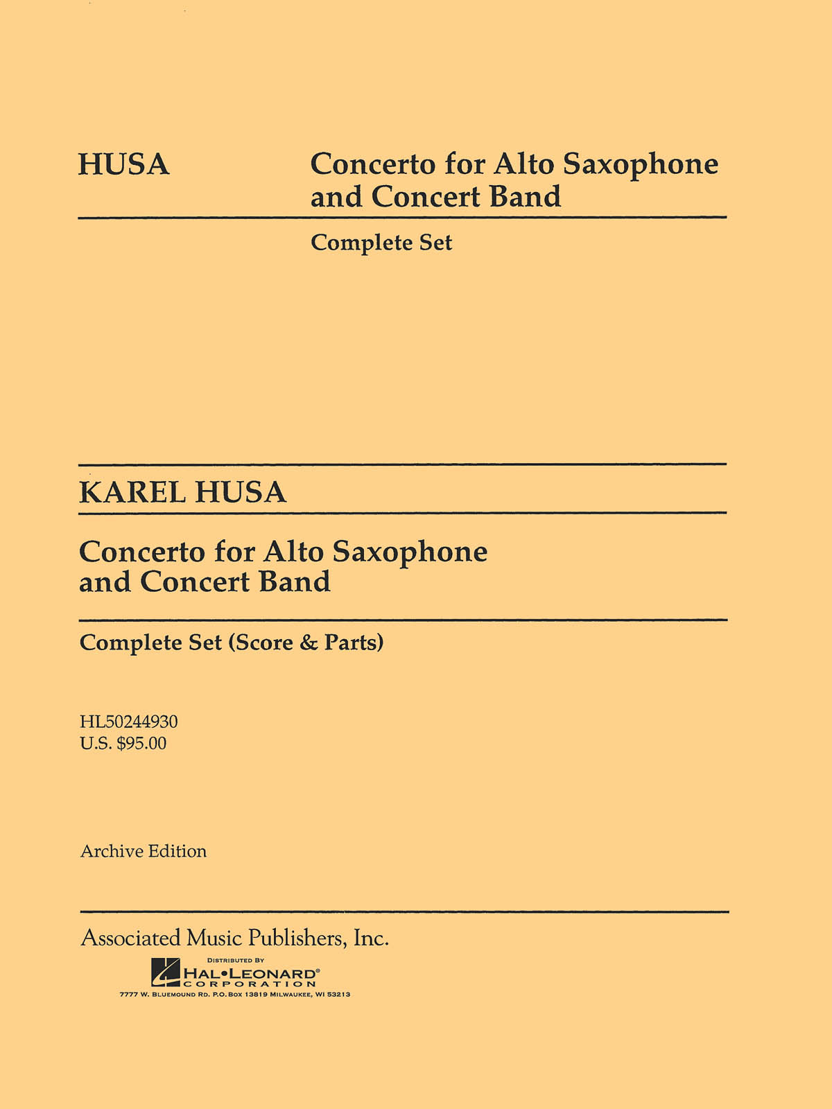 Product Cover for Concerto for Alto Saxophone and Concert Band