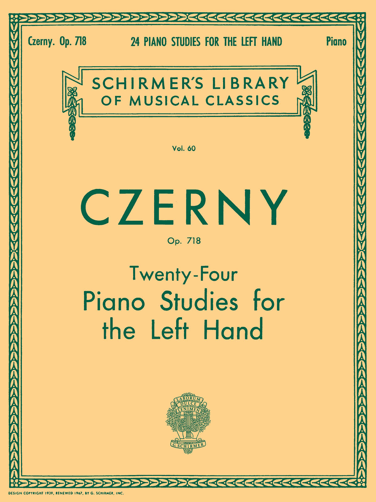 Product Cover for 24 Studies for the Left Hand, Op. 718