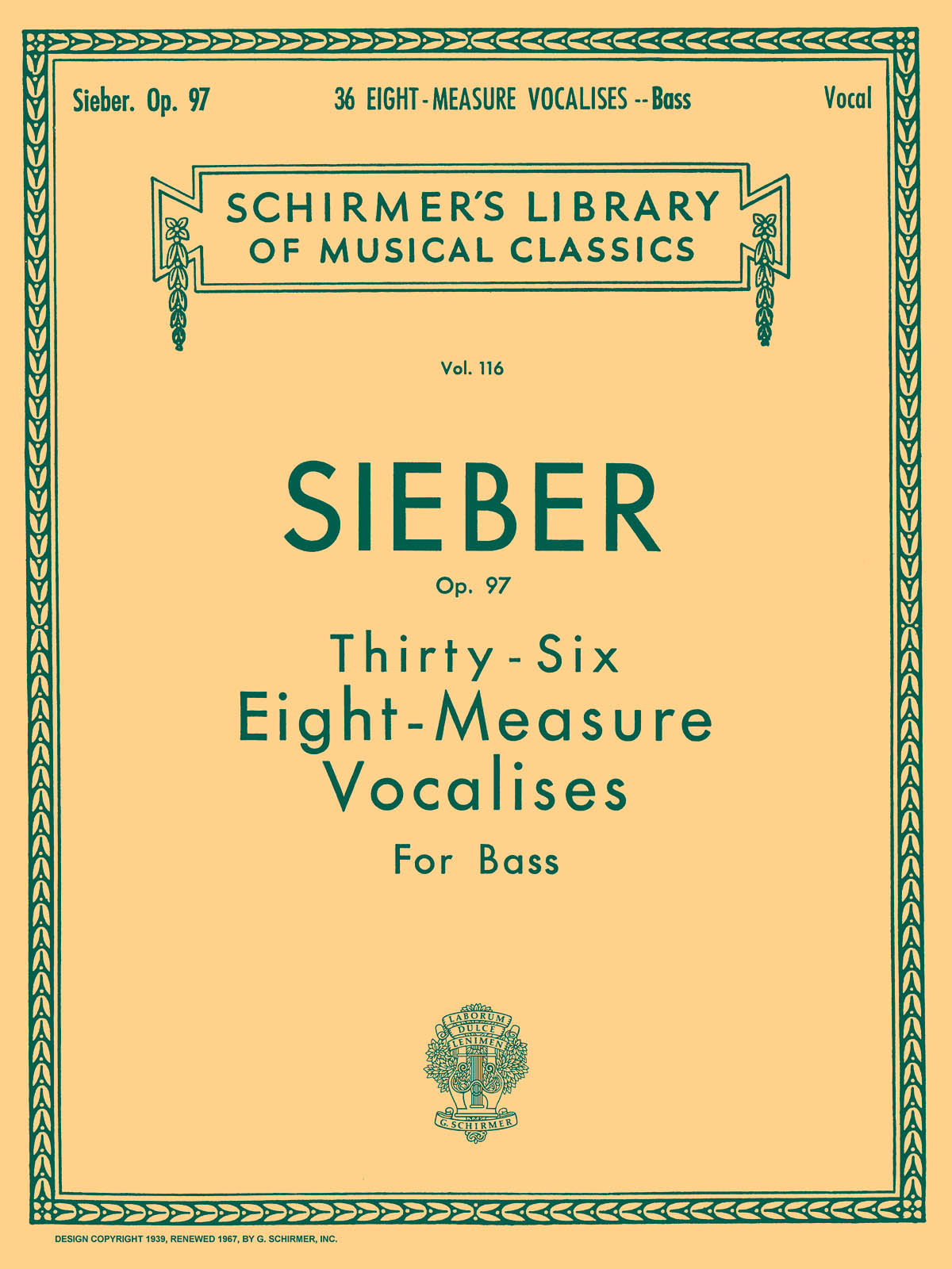 Product Cover for 36 Eight-Measure Vocalises, Op. 97