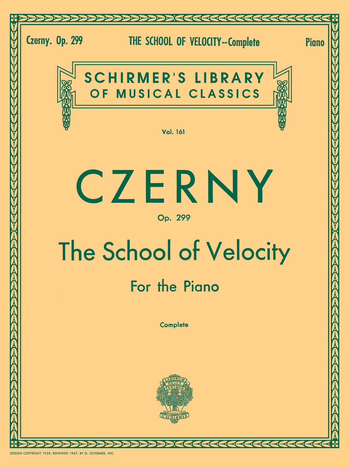 Product Cover for School of Velocity, Op. 299 (Complete)