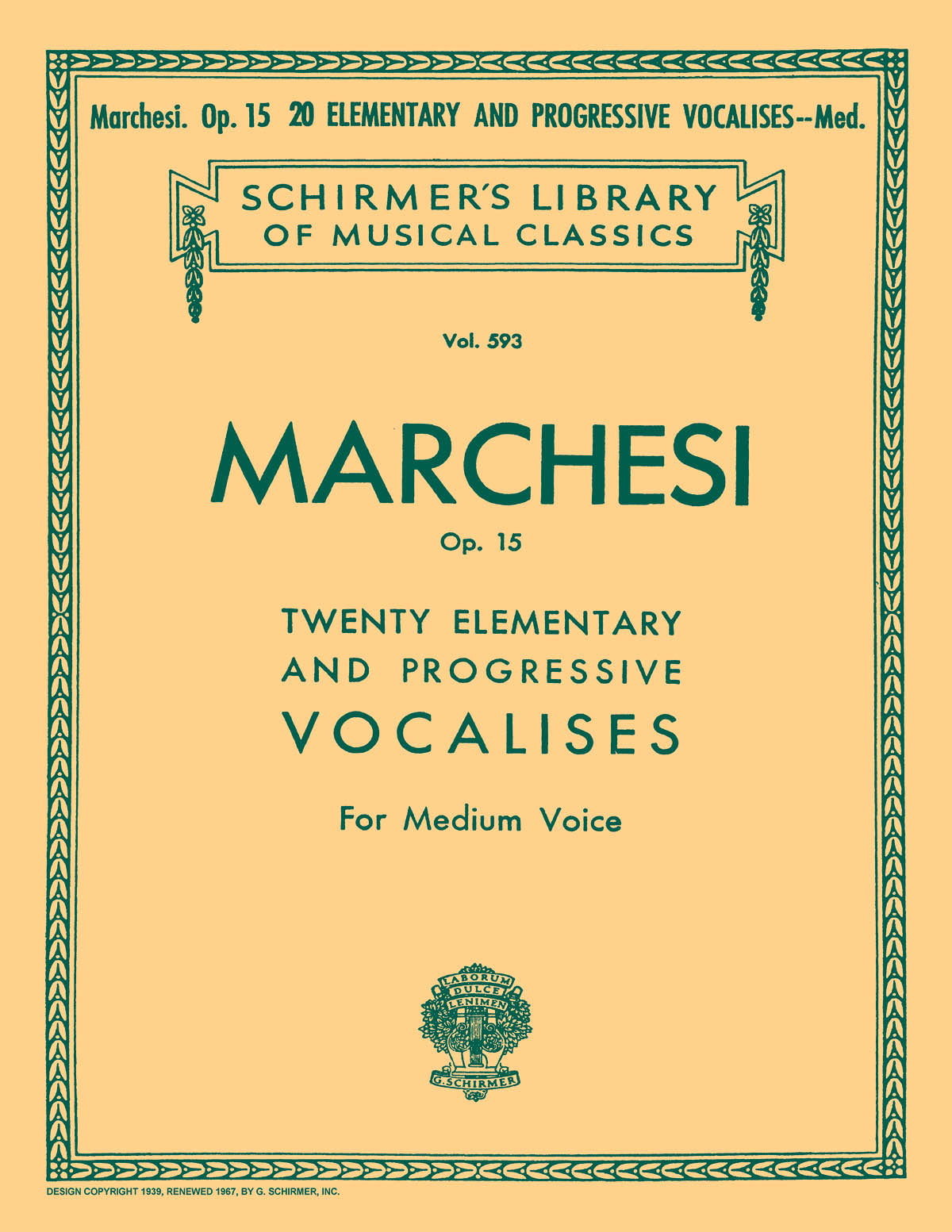 Product Cover for 20 Elementary and Progressive Vocalises, Op. 15