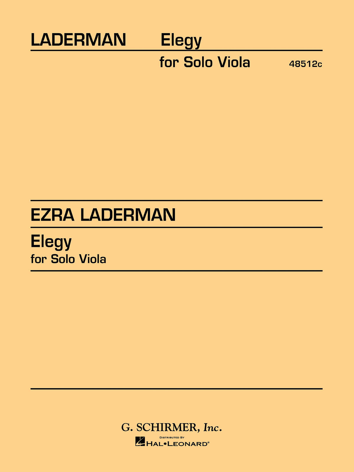 Product Cover for Elegy for Solo Viola