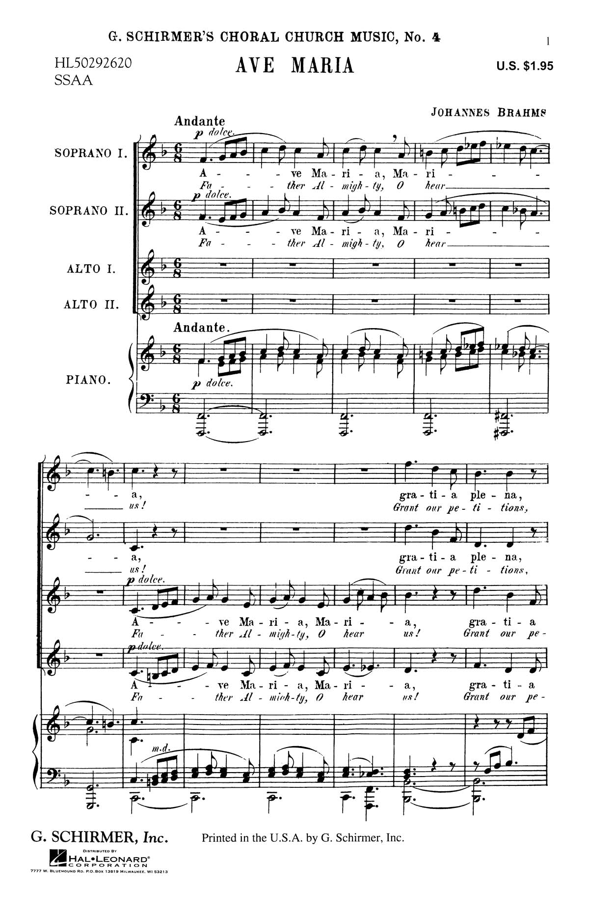 Product Cover for Ave Maria - String Quartet