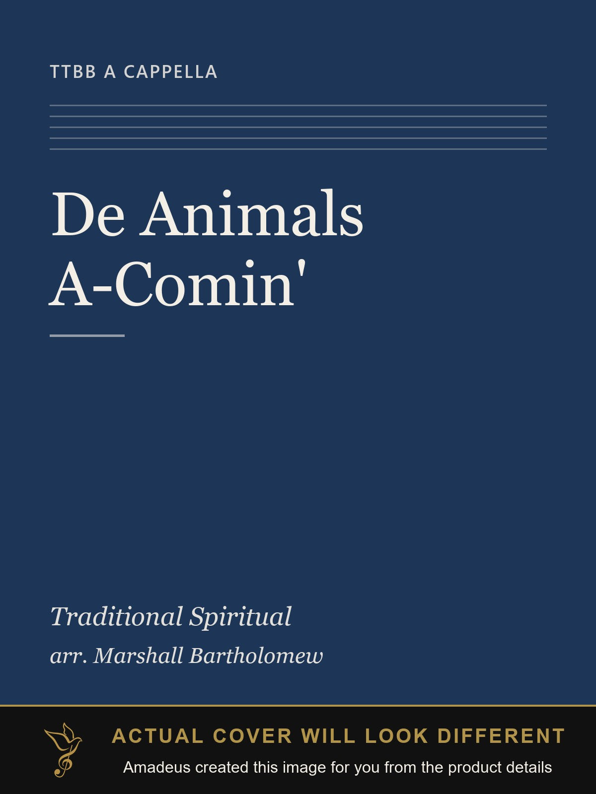 De Animals A-Comin' - Amadeus created this image from the product details; the actual cover will look different