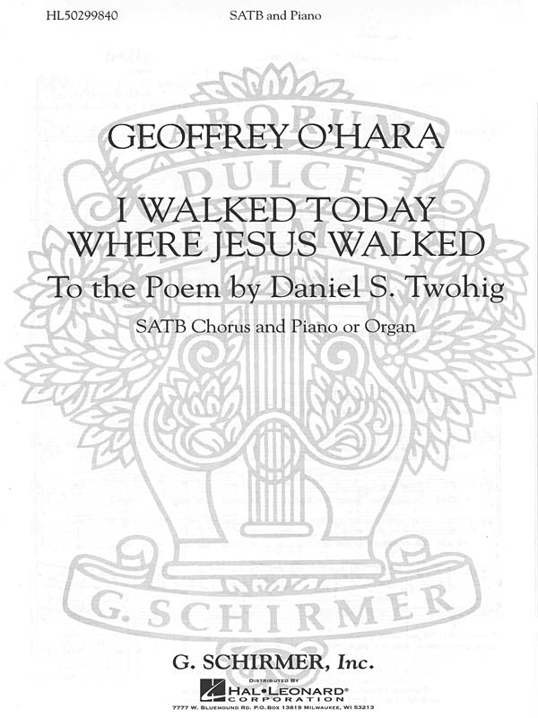 Product Cover for I Walked Today Where Jesus Walked