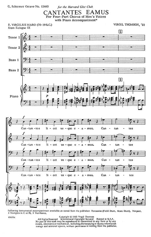 Product Cover for Cantantes Eamus W Piano