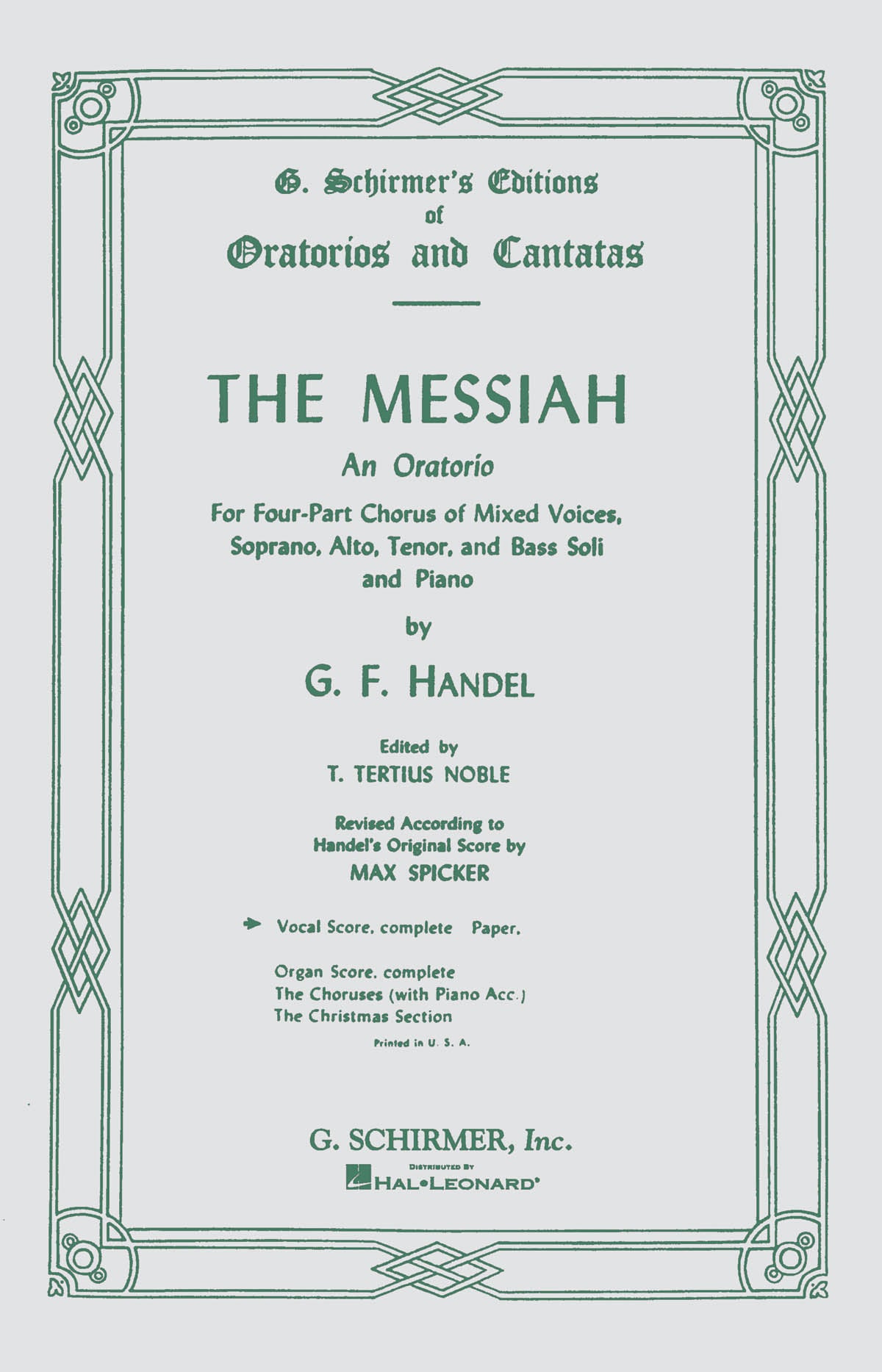 Product Cover for Messiah (Oratorio, 1741)
