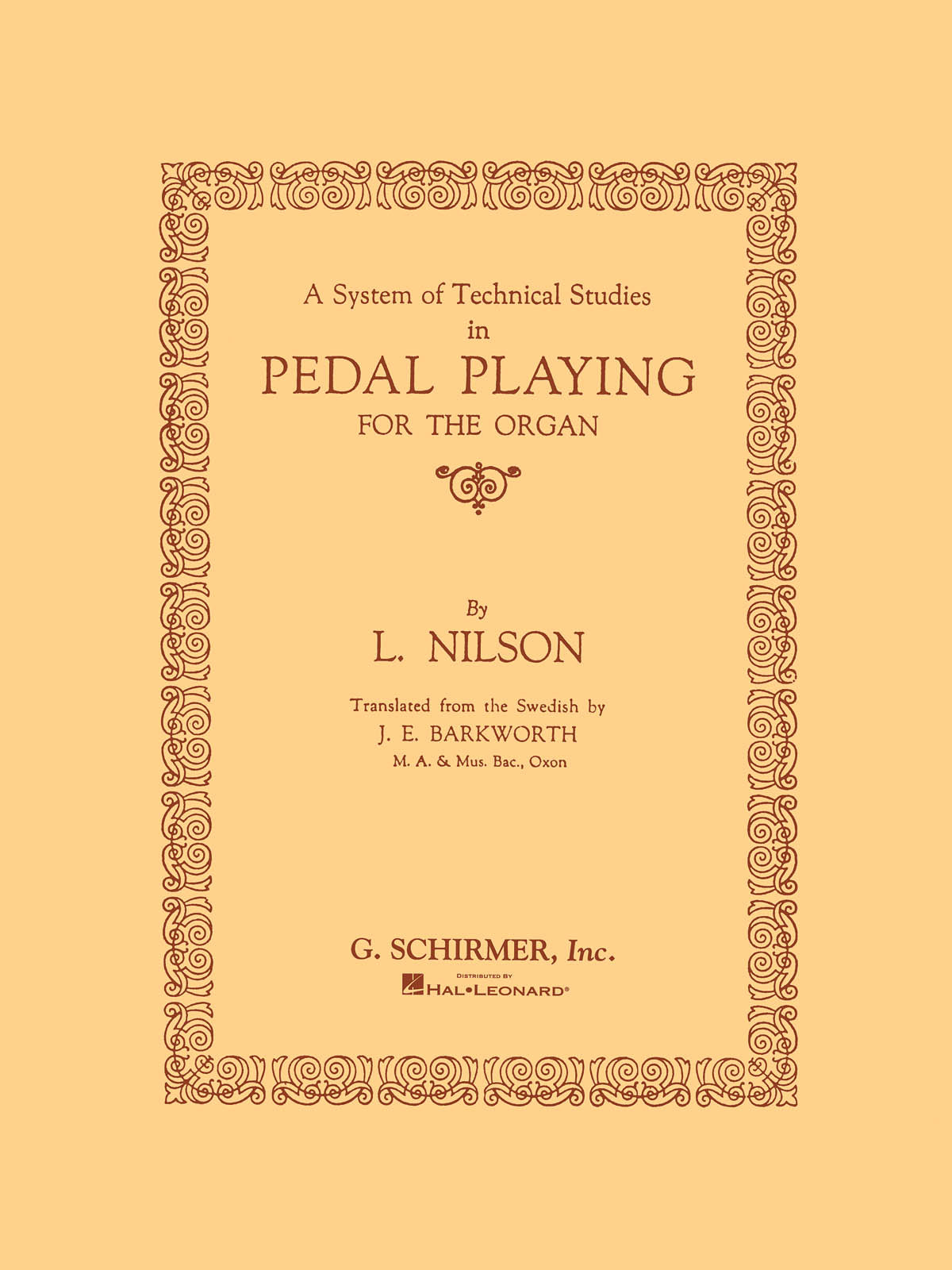 Product Cover for System of Technical Studies in Pedal Playing
