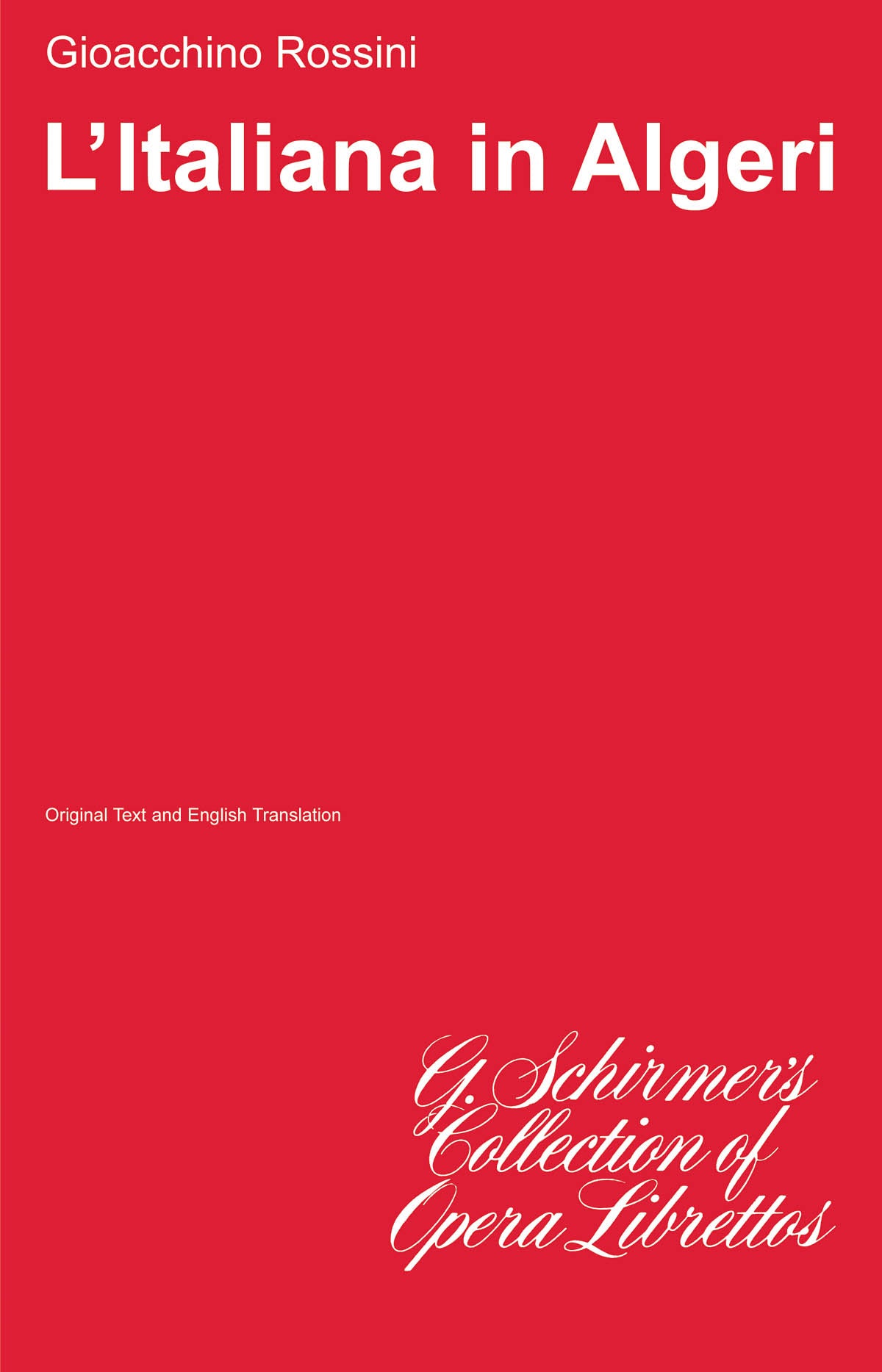 Product Cover for L'italiana In Algeri