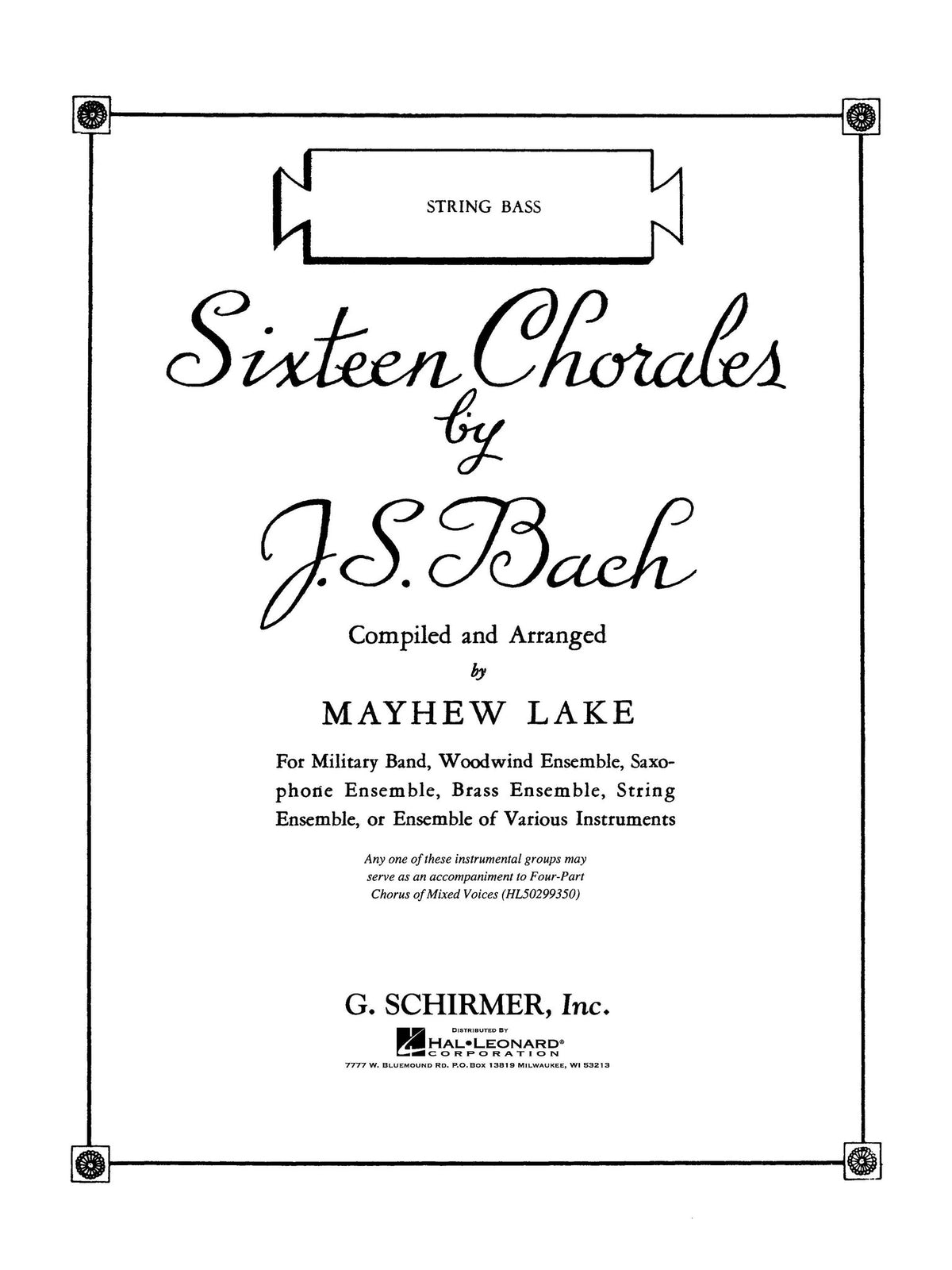 Product Cover for Sixteen Chorales