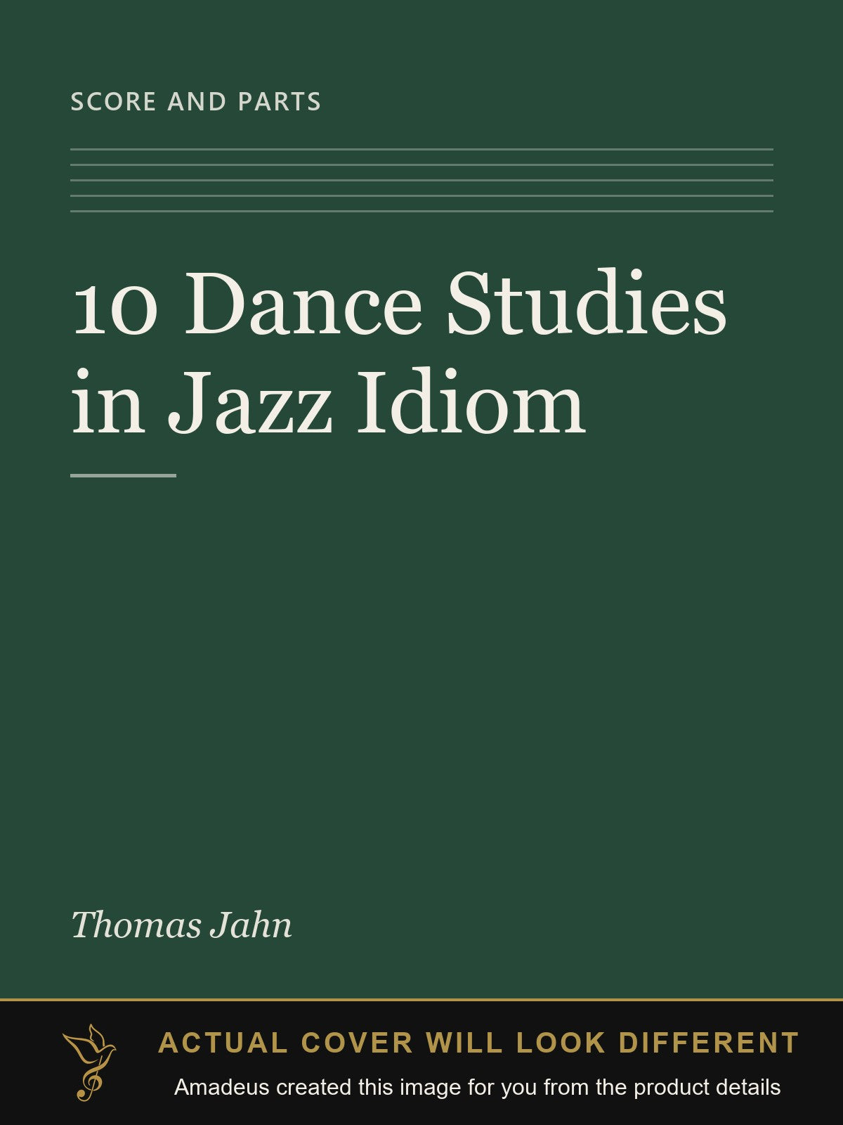 10 Dance Studies in Jazz Idiom - Amadeus created this image from the product details; the actual cover will look different