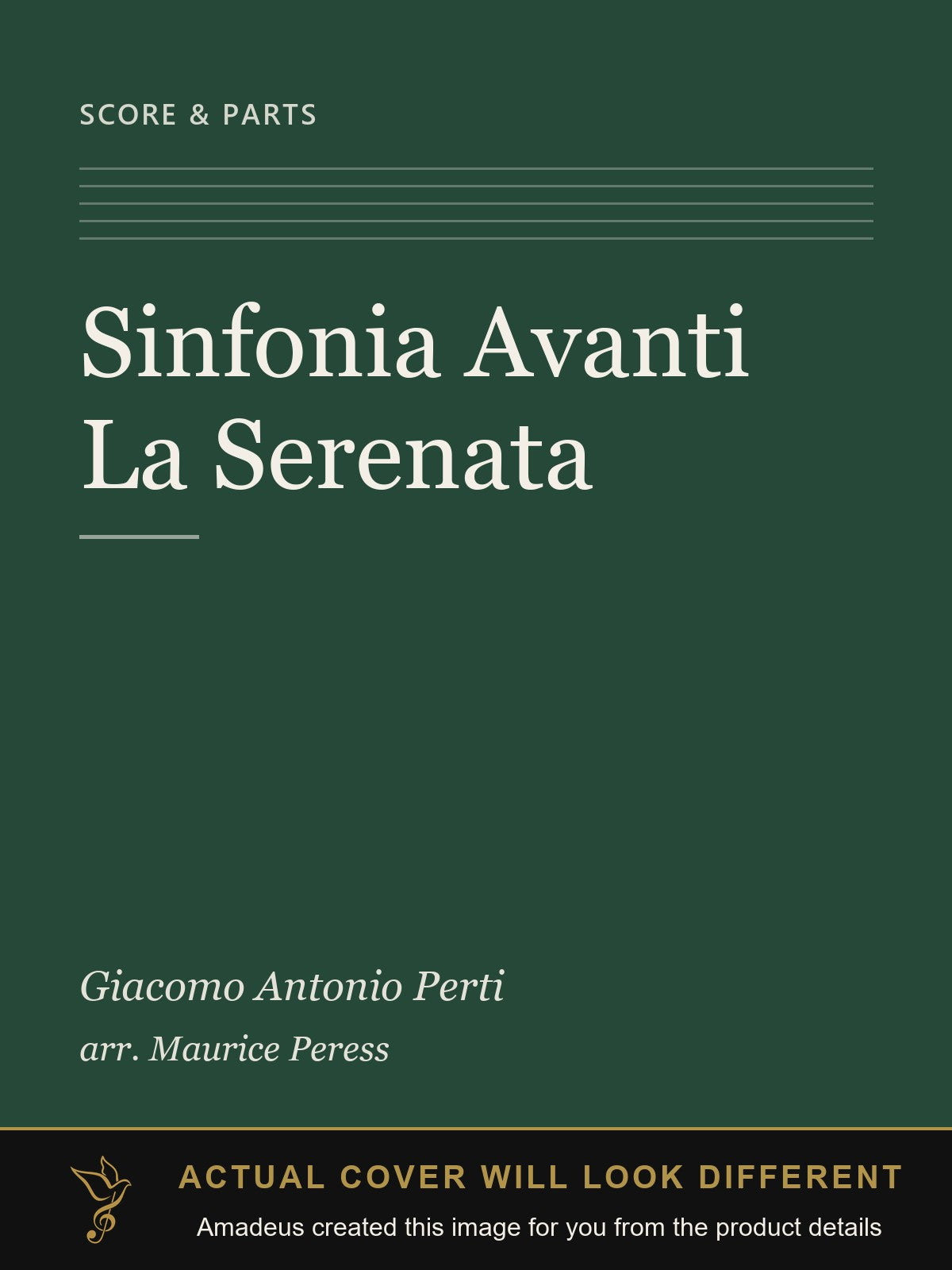 Sinfonia Avanti La Serenata - Amadeus created this image from the product details; the actual cover will look different
