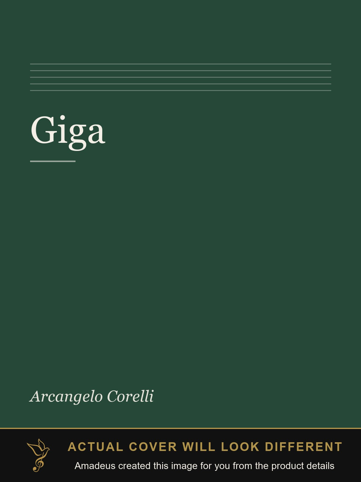 Giga - Amadeus created this image from the product details; the actual cover will look different
